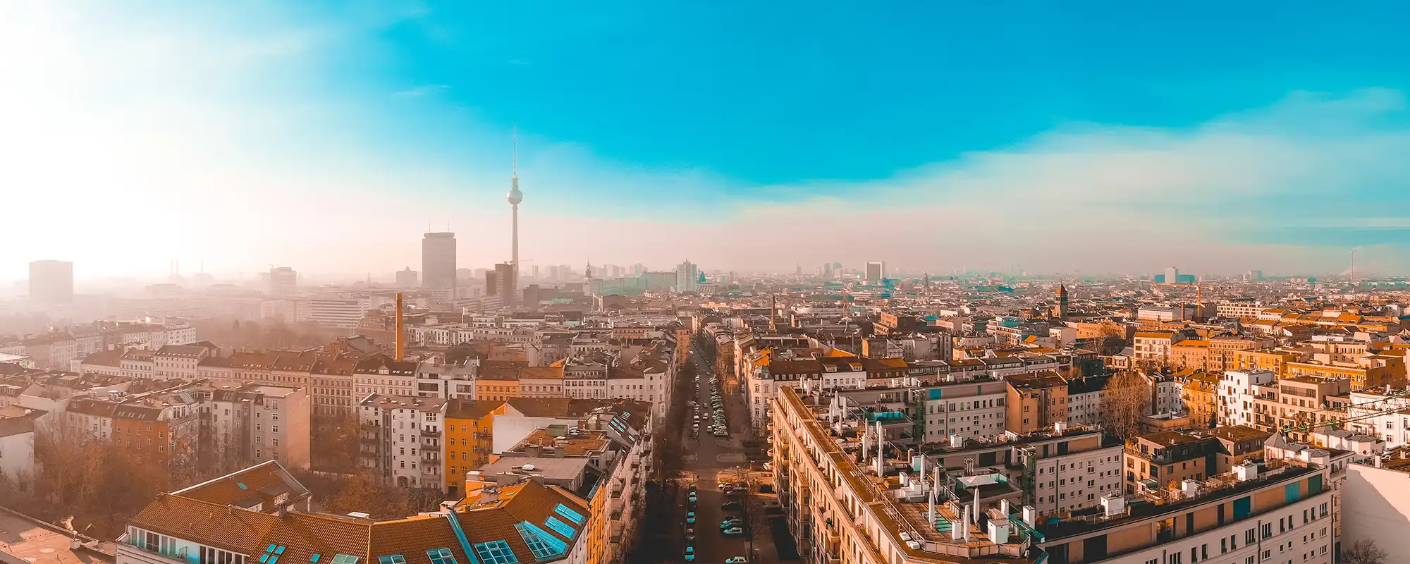 Vue aérienne de Berlin, Allemagne