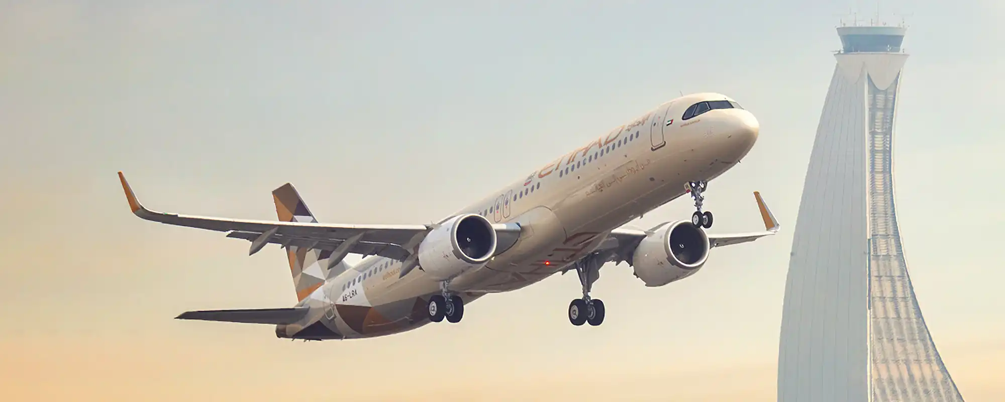 Etihad A321 LR au depart de Zurich