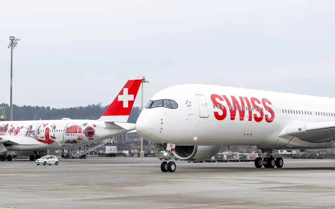 Swiss réceptionne son deuxième Airbus A350-900 à Zurich