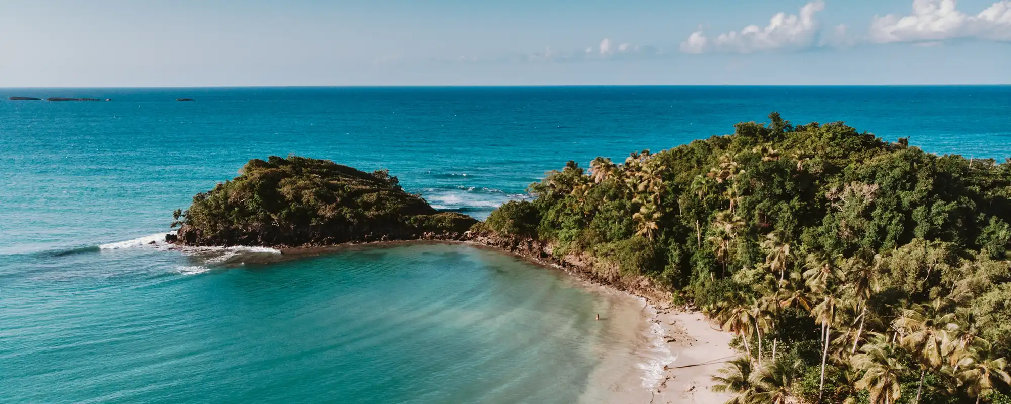Plage tropicale à Punta Cana en République dominicaine, destination desservie par Air France